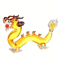 Bouteille de vin en verre en forme de dragon chinois de 1200ml en stock, bouteille d'alcool en verre vide de haute qualité