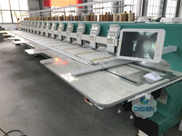 Máquina de Bordar Computarizada Recoma Fieya Modelo Antiguo Dori, 621 Multihead Digital, 9 Agujas Planas, 2da Computadora, 21 Cabezales, Bordado de Gorras, 10 Cabezales, 24 Cabezales
