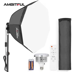 Ambitufl AL-50 LED-Video licht mit Stativ und Softbox Photo Studio Kit für Tiktok Photo Live Streaming Vlogging Kit