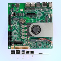 Placa Base para Servidor Intel N97 Sin Ventilador Mini-ITX 6 Bahías NAS DDR5 2*Intel 17x17CM I226 2.5G con Doble LAN
