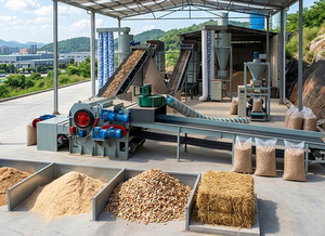 CE 1-2 Presse à granulés de paille et d'herbe complète, Usine de fabrication de granulés de biomasse, Ligne de production de granulés de bois, Projet clé en main - Product Image 4