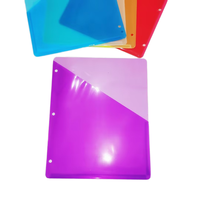 Protector de Papel de Alta Calidad, Carpeta de Plástico Transparente con 3 Anillas y Dos Bolsillos para Documentos