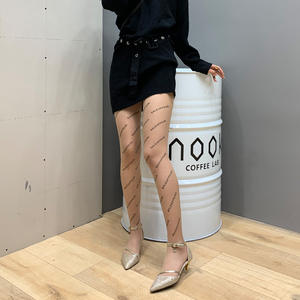 Yeni Trendy Paris İngilizce alfabe aile patlayıcı seksi ve serin ultra ince külotlu özel baskı logosu şeffaf tayt - Product Image 3