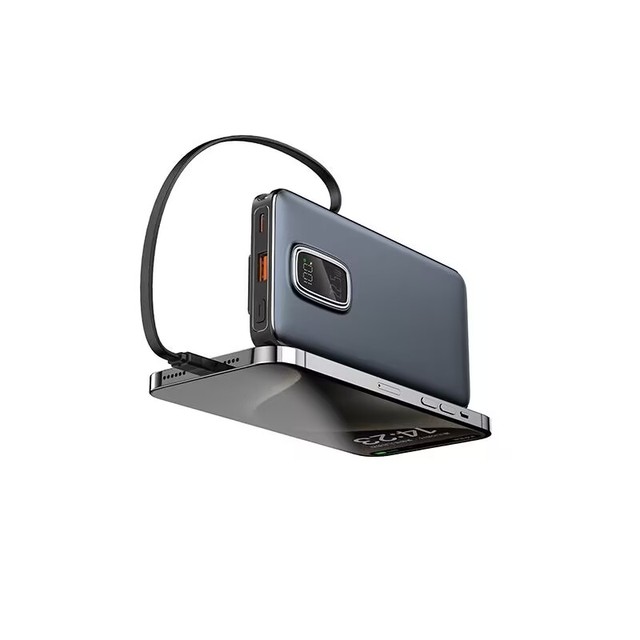 Built in Cable Portable Power Bank Digital Display 10000mah PD 22.5w Fast Charging Power Banks for iphone Powerbank