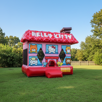 Nouvelle conception, château gonflable coloré en PVC écologique, trampoline pour enfants, location pour fêtes, certifié CE, garantie de 3 ans, 12 personnes