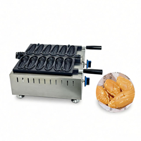 Machine commerciale à hot-dog grillé à grignoter Machine à gaufres pour chien de maïs à gaufres à gaz Équipement professionnel
