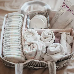 婴儿尿布袋尿布定制托儿所储物箱收纳器婴儿尿布袋收纳器