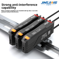 Amplificador de Fibra Óptica Chino de Doble Pantalla con Sensor Anti-Reflejos de Rejilla de Bragg de Fibra, Compatible con Cientos de Tipos de Fibra