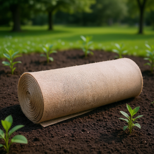 Toile géotextile en jute 36 pouces x 150 pieds, tissée, pour paillage et protection du sol, écologique, pour usage en jardinage - Product Image 2