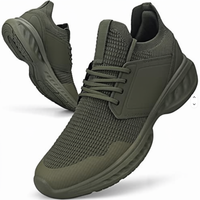 Chaussures de marche en tricot pour hommes, antidérapantes, respirantes, légères, avec semelle intermédiaire en TPU et semelle extérieure en EVA/PVC, pour la gym