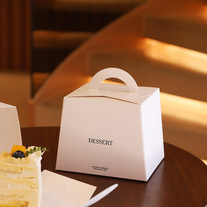 กล่องเค้กสี่เหลี่ยมพร้อมถาดสำหรับบรรจุภัณฑ์เบเกอรี่ ขายตรงจากโรงงาน กล่องกระดาษใส่ขนมเฟย์ลิทีน ทรงเกล็ดหิมะแบบเรียบง่าย - Product Image 4