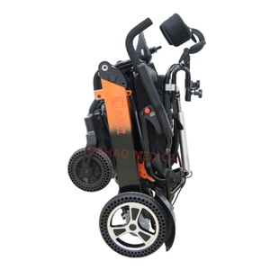 <span class=keywords><strong>Fauteuil</strong></span> roulant électrique multifonctionnel léger en aluminium pliable avec double batterie au lithium - Product Image 6