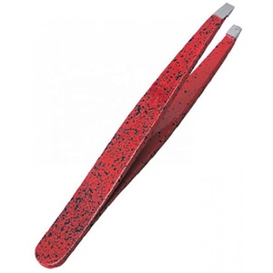 Pinzas para Cejas de Acero Inoxidable Raayin Impex de Color Negro Perfecto, Punta Inclinada, Agarre Perfecto, Pinzas para Pestañas, Logotipo Personalizado, Venta al por Mayor - Product Image 3