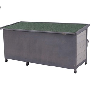 Evcil hayvan dükkanlarında küçük hayvanlar için kolay temiz mandallı büyük ahşap tavşan kafesleri - Product Image 6