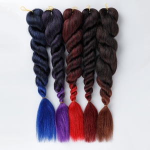 <span class=keywords><strong>Trenzas</strong></span> <span class=keywords><strong>de</strong></span> Cabello Rizado Más Vendidas, Brillantes, Hermosas y Gruesas, <span class=keywords><strong>Trenzas</strong></span> <span class=keywords><strong>de</strong></span> Fibra Sintética - Product Image 2