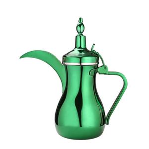 Su misura colore arabico Dallah Teapot brocca Vintage alta superiore lungo beccuccio con motivo a pois per il caffè di casa comoda maniglia - Product Image 3