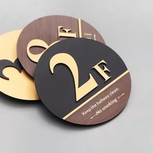 Señales de Piso Acrílicas de Alta Gama <span class=keywords><strong>para</strong></span> Hoteles, Indicadores de Número de Ascensor, Marcadores de Número de Escalera, Complejos Residenciales, Dormitorios - Product Image 3
