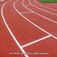 Piste synthétique poreuse pour complexe sportif, surface de piste approuvée par l'IAAF, rouge, bleu, bleu gris, couleurs personnalisées pour les stades australiens