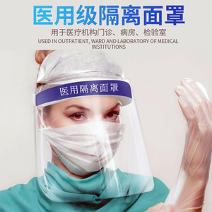Masque de protection facial transparent Weiyang, masque d'isolement complet anti-buée anti-éclaboussures à usage médical - Product Image 3