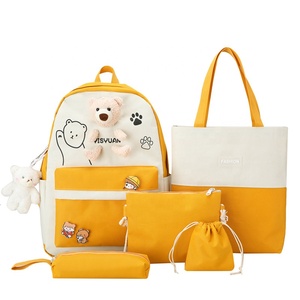 ODM/OBM <span class=keywords><strong>2021</strong></span> <span class=keywords><strong>populaire</strong></span> nouveau Design filles sac ensemble 5 pièces en 1 sac à dos scolaire filles cartables - Product Image 3