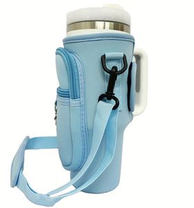 High Quality OEM Insulated Bottle Cooler Sling Carrier Holder Water Bottle Crossbody Bag - Product Image 4