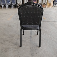 Chaises de réception empilables de luxe pour événements en plein air et en intérieur, chaises de mariage, chaises de banquet d'hôtel, structure en métal et tissu