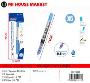 Bolígrafo de Gel Pioney X5 de 0.5 mm, Tinta Líquida Azul Oscuro, Bolígrafo de Escritura para Oficina y Escuela - Product Image 1