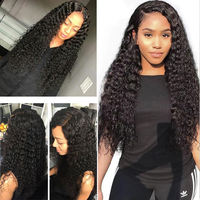 Perruque frontale HD transparente sans colle pour femmes noires, cheveux humains vierges vietnamiens à cuticules alignées, ondulations profondes, personnalisable, vente en gros