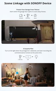 SONOFF CAM ince wifi akıllı güvenlik sistemi 1080P Mini kablosuz IP kamera iki yönlü ses hareket algılama akıllı ev güvenlik - Product Image 4