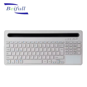 Chất lượng cao BT Bàn phím không dây cho Tablet PC với trackpad và ổ cắm - Product Image 4