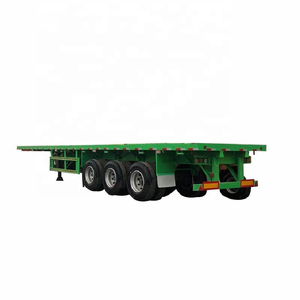 Remorques semi-remorques à plateau en acier à 3 essieux personnalisables, les plus vendues en Chine, capacité de charge de 30 tonnes, suspension mécanique pour - Product Image 4