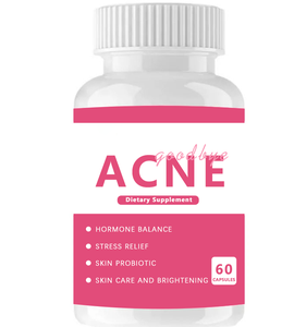 Suplemen ekstrak <span class=keywords><strong>Herbal</strong></span> kapsul dukungan jerawat Vegan Label pribadi untuk perawatan kulit dewasa produk kecantikan efektif antioksidan - Product Image 1