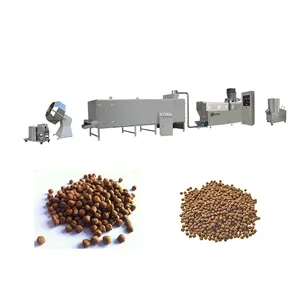 Extrusora de comida para mascotas, máquina para hacer pellets de comida para perros, línea de producción de aperitivos para mascotas