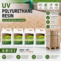 Vente d'Usine Résine de Polyuréthane Transparente Aliphatique Résistante aux UV, Liant de Colle pour Allée en Gravier et Pierres