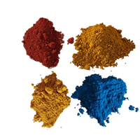 Poudre concrète de colorant de couleur oxyde de fer rouge jaune noir