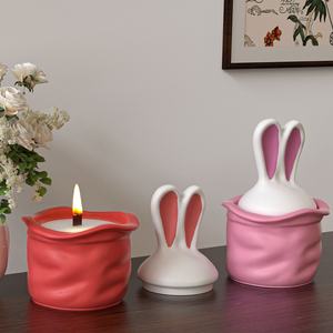 Nuevas Ideas: Molde de Silicona de Conejo de Pascua Poppy <span class=keywords><strong>para</strong></span> Tarro de Almacenamiento, Yeso de Aromaterapia DIY <span class=keywords><strong>para</strong></span> Adorno de Vela - Product Image 3