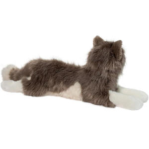 B982 Peluche <span class=keywords><strong>chat</strong></span> gris <span class=keywords><strong>et</strong></span> blanc, fausse fourrure, douce <span class=keywords><strong>et</strong></span> réalistique, jouet en gros, conforme aux normes CPC CE, peluche ODM, <span class=keywords><strong>chat</strong></span> réaliste grand format - Product Image 2