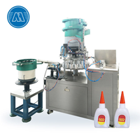 Machine de remplissage d'adhésifs industriels de haute précision, système d'emballage automatique de petites bouteilles de colle avec contrôle PLC