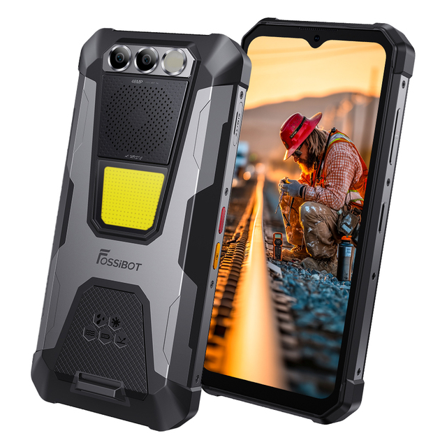 FOSSIBOT F106 Pro Rugged Smartphone Unlocked 15+256GB Storage 12000mAh Battery 6.58 FHD Screen 48MP 20MP 16MP Camera Android