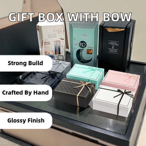 Ln Stock vente en gros boîte-cadeau pliable ciel terre couvercle noeud noeud une pièce emballage en papier pour cadeaux d'<span class=keywords><strong>anniversaire</strong></span> impression de disparition - Product Image 2