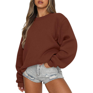 Sweat-shirt à col rond surdimensionné pour femme Ceboyel - Pull tricoté ample tendance Y2K - Product Image 5