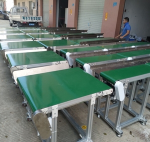 Nhà Máy Tùy Chỉnh Hoạt Động Tự Động PVC Vành Đai Băng Tải Kiểm Soát Tốc Độ Màu Xanh Lá Cây Băng Tải Vành Đai Hệ Thống Máy Dây Chuyền Sản Xuất - Product Image 3