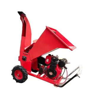 Small wood chip wood chip gasoline electric 220V straw orchard greening grape branch crusher