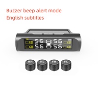Capteur TPMS système de surveillance de la pression des pneus solaire fil correspondance alarme de pression en temps réel