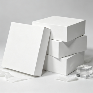 Boîtes rigides, boîtes d'emballage simples, boîtes de rangement pliables, impression de logo personnalisée pour l'emballage de vêtements, de bijoux, de cosmétiques et de cadeaux - Product Image 4