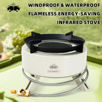 Estufa de Camping Infrarroja de Alta Potencia de 4000 W, Estufa de Gas Portátil de Butano y Propano para Acampar al Aire Libre, Senderismo, Picnic y Barbacoa