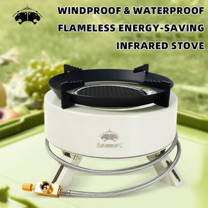 <span class=keywords><strong>Réchaud</strong></span> de camping infrarouge haute puissance 4000W, <span class=keywords><strong>réchaud</strong></span> à <span class=keywords><strong>gaz</strong></span> portable au butane et au propane pour le camping en plein air, la <span class=keywords><strong>randonnée</strong></span>, le pique-nique, le barbecue - Product Image 1