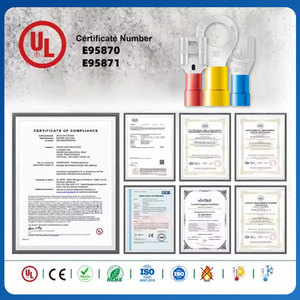 Cnxi ul chứng nhận SV loạt đóng hộp T2 đồng đỏ Cáp Lugs PVC cách điện <span class=keywords><strong>Spade</strong></span> ngã ba thiết bị đầu cuối kết nối cho Marine hệ thống dây điện - Product Image 5
