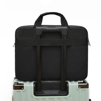 Sac pour ordinateur portable imperméable de 15,6 pouces avec logo personnalisé, sacoche d'affaires durable en Oxford, sac à main portable pour femmes et hommes