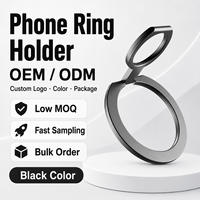 Support magnétique flexible pour téléphone portable et anneau de maintien avec hauteur réglable pour professionnels (alliage de zinc)